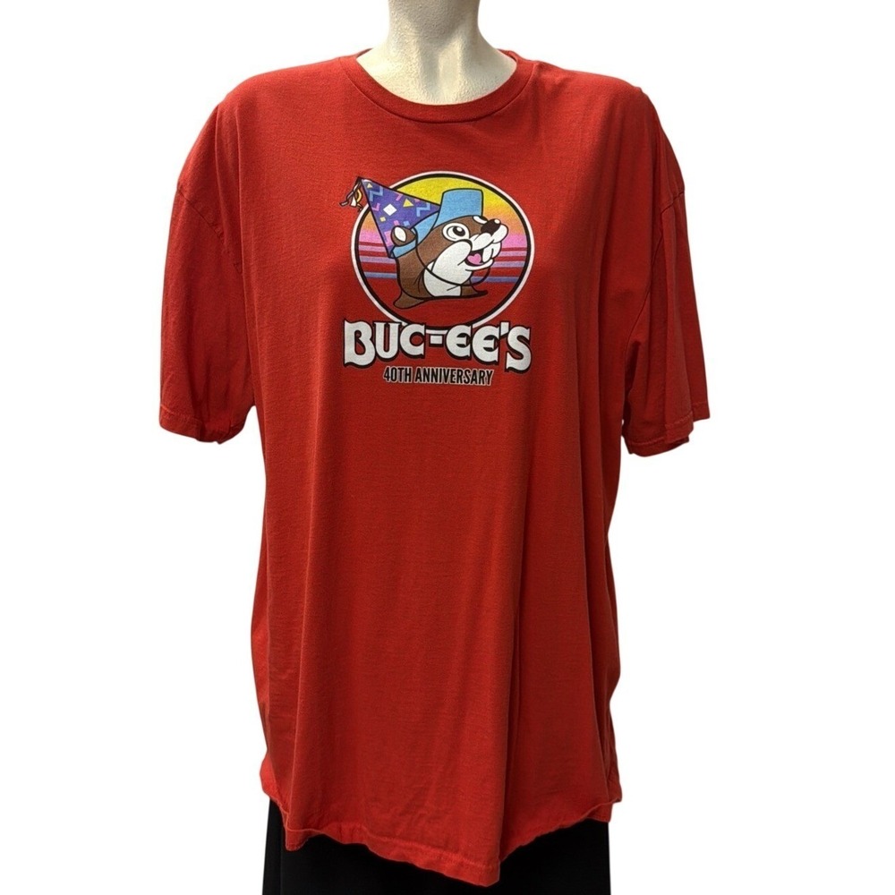 Buc-ee's 40th Anniversary Red Graphic T-Shirt 2XL Party Like Its 1982